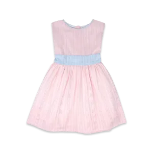 Lullaby Set - Blissful Band Dress Pink/Blue Linen