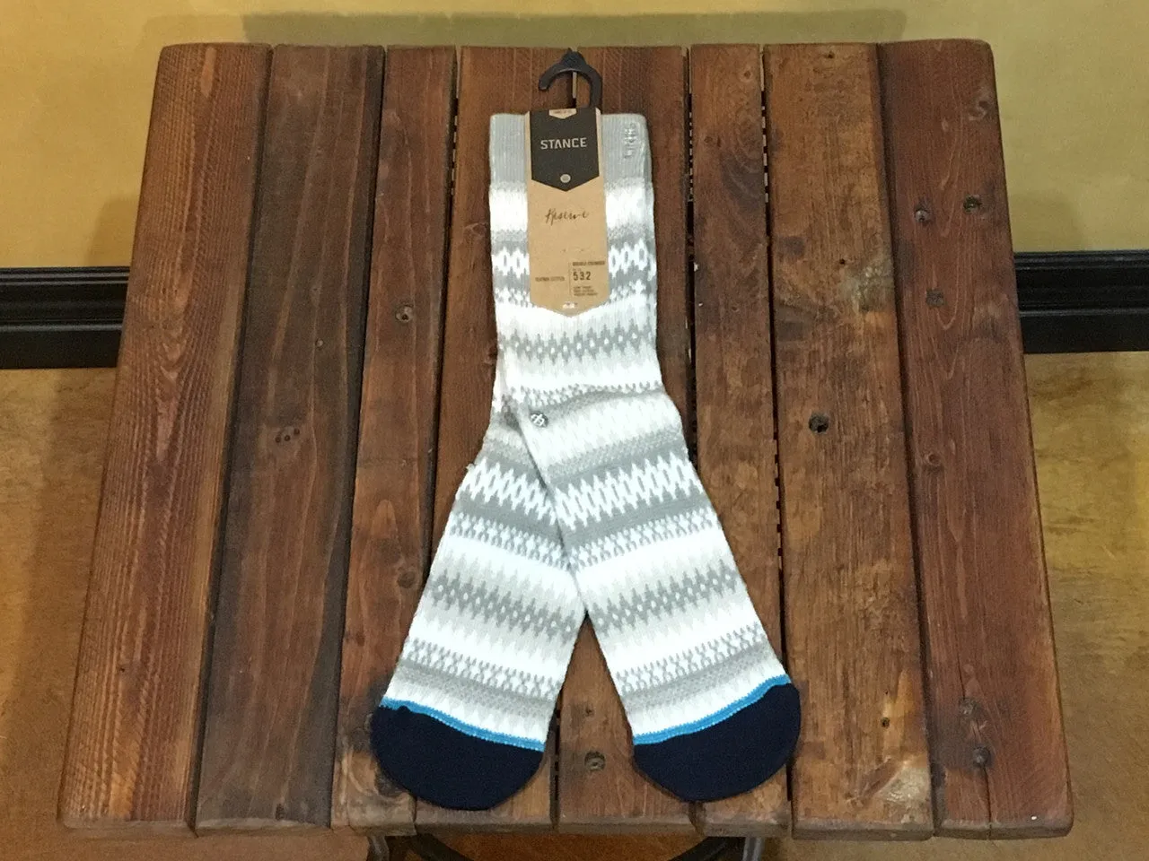 M720D15WAR Stance Warner Socks Oatmeal