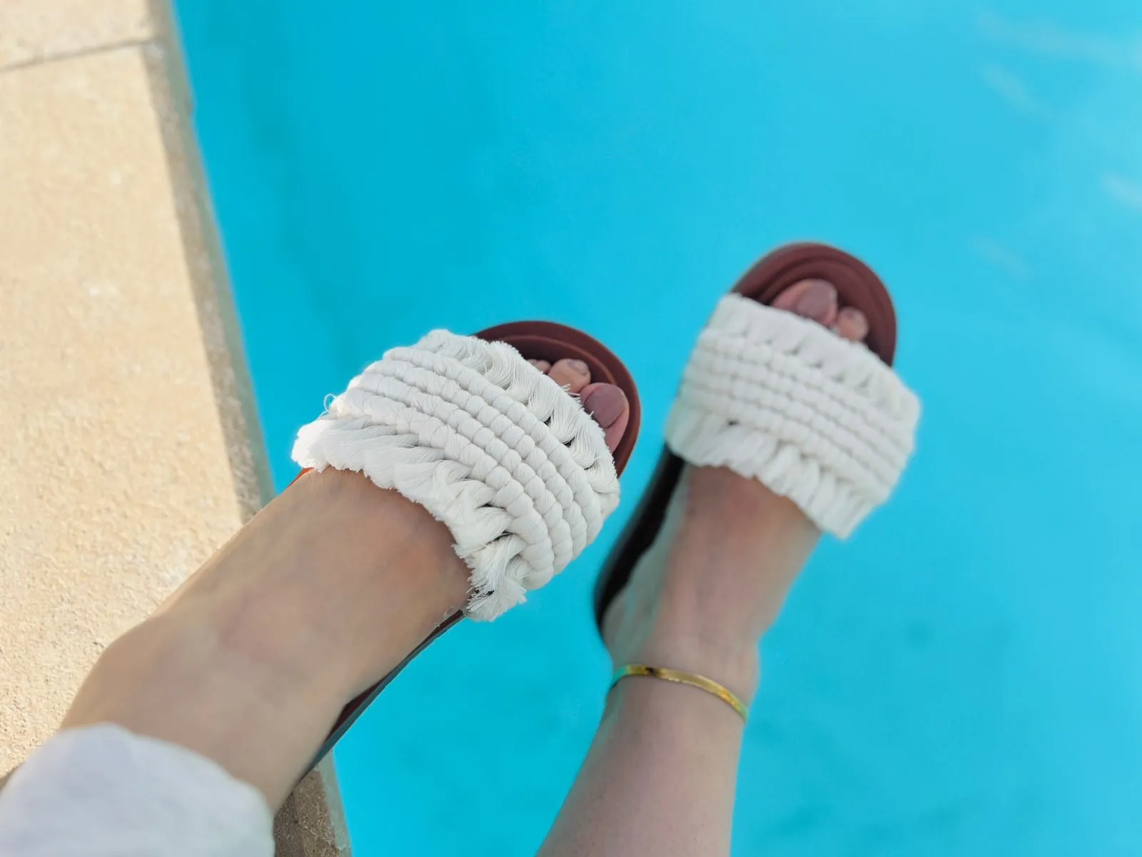 Macrame slippers