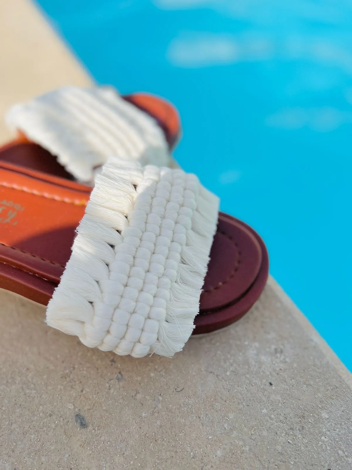 Macrame slippers