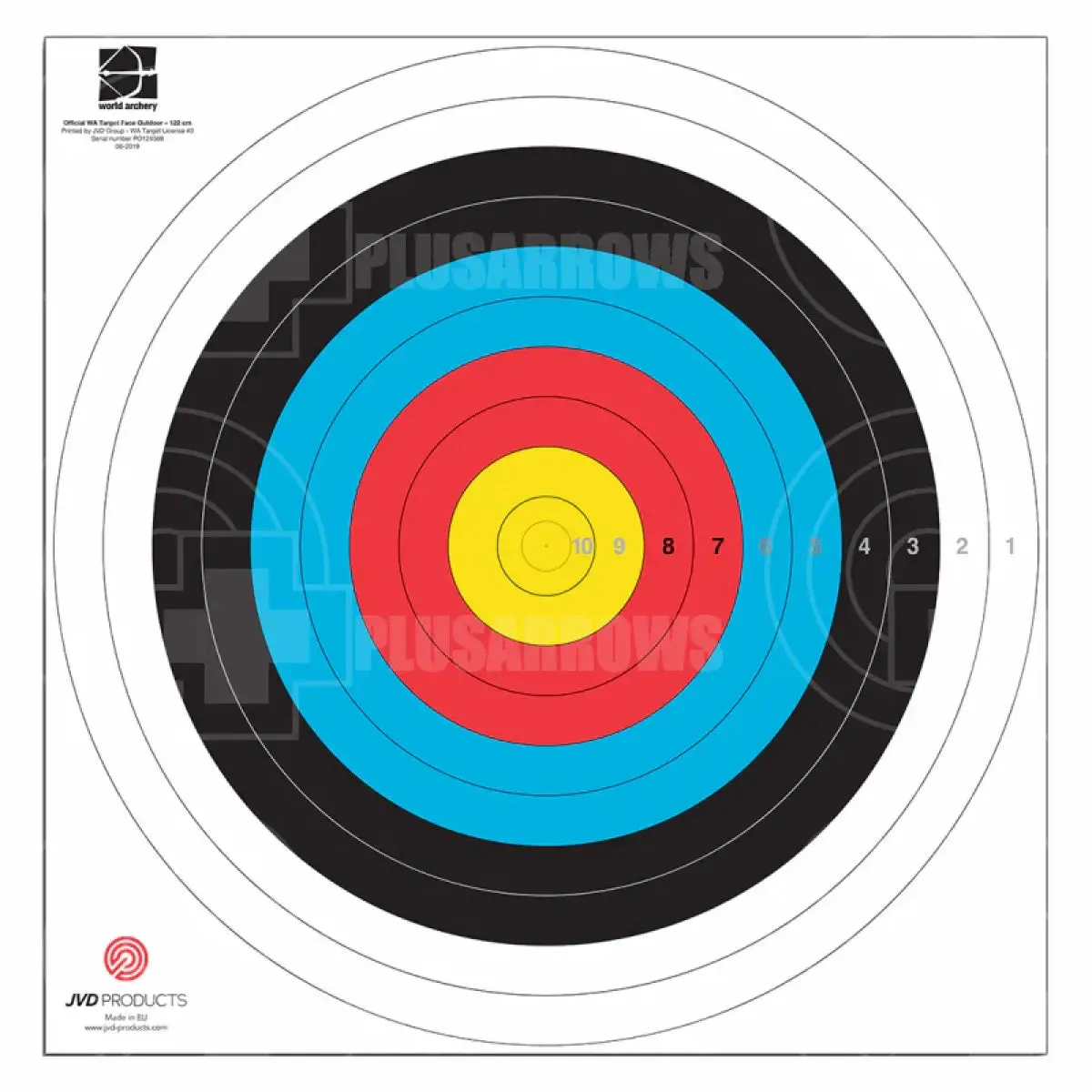 Maple Leaf World Archery 40cm 10 Ring Target Faces