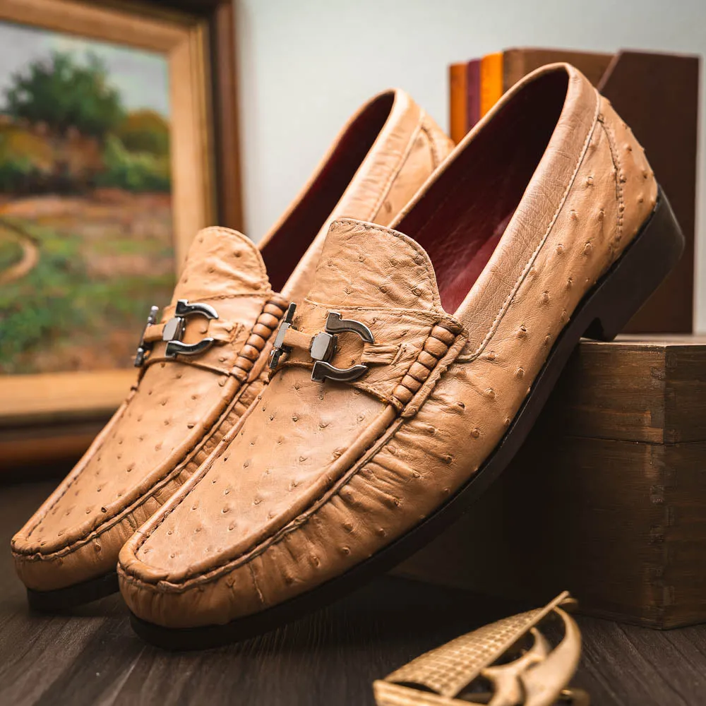 Marco Di Milano Ferrioni Orix Ostrich Bit Loafers