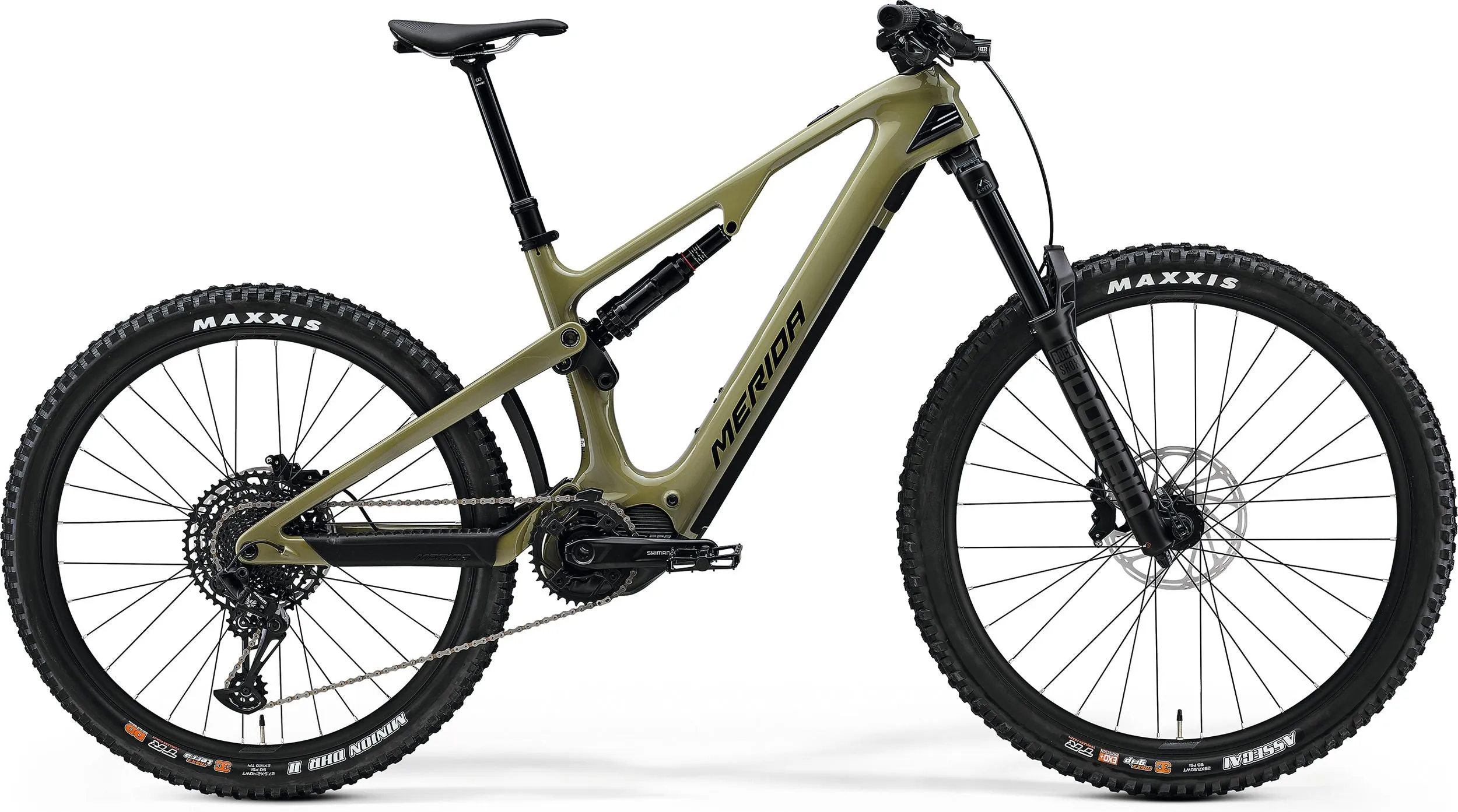 Merida eOne-Sixty 6000 Electric Full Suspension Mountain Bike 2024 - Green