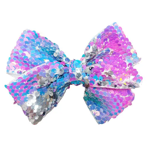 Mermaid Reversible Sequin Hair Bow