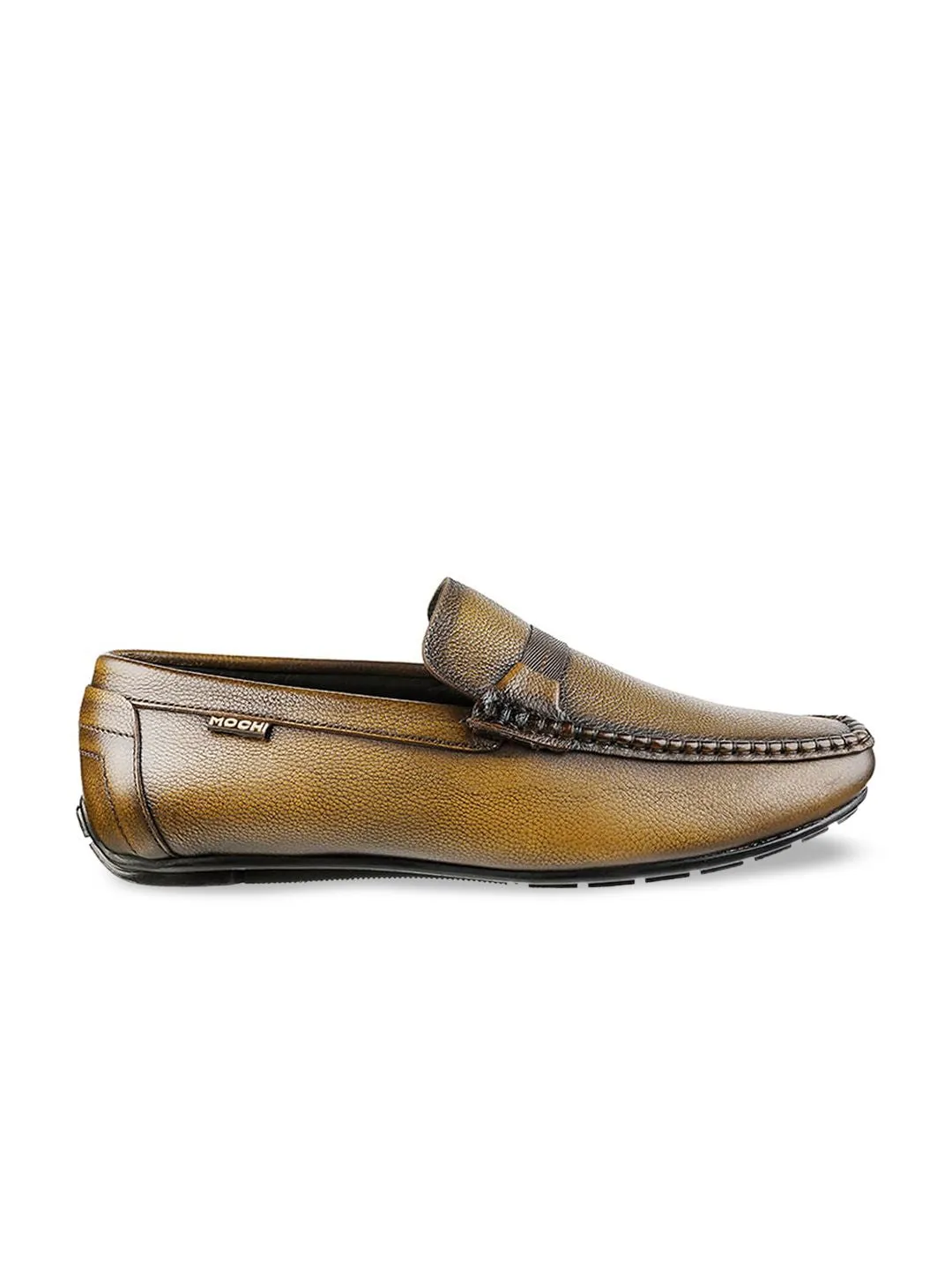 Metro Men Brown Leather Loafers