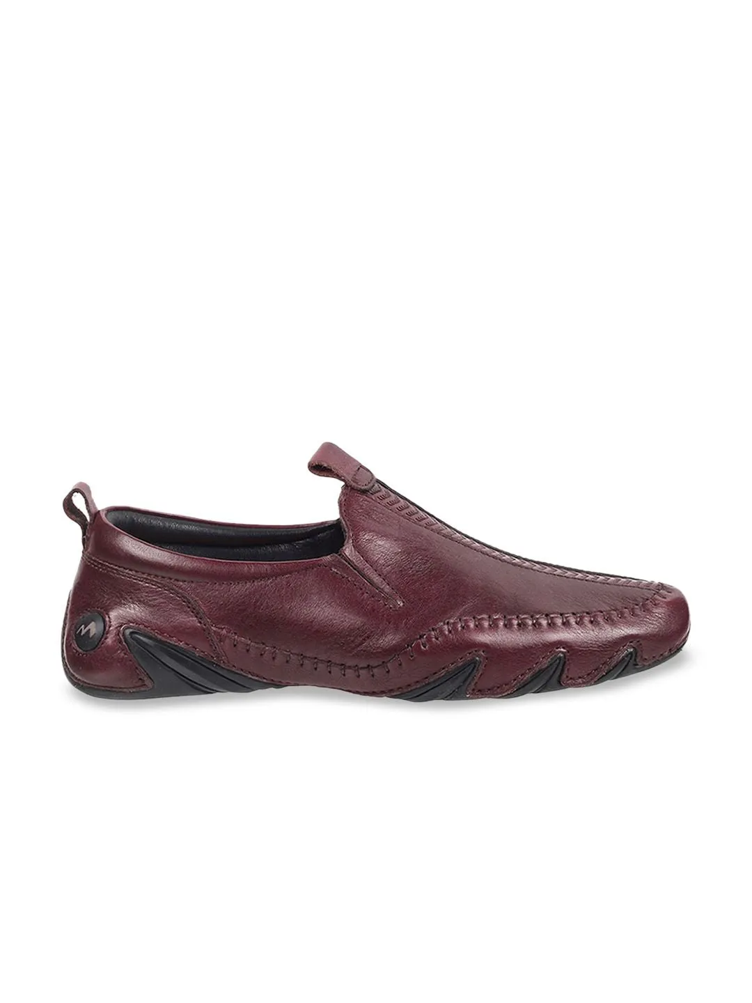 Metro Men Textured Leather Loafers