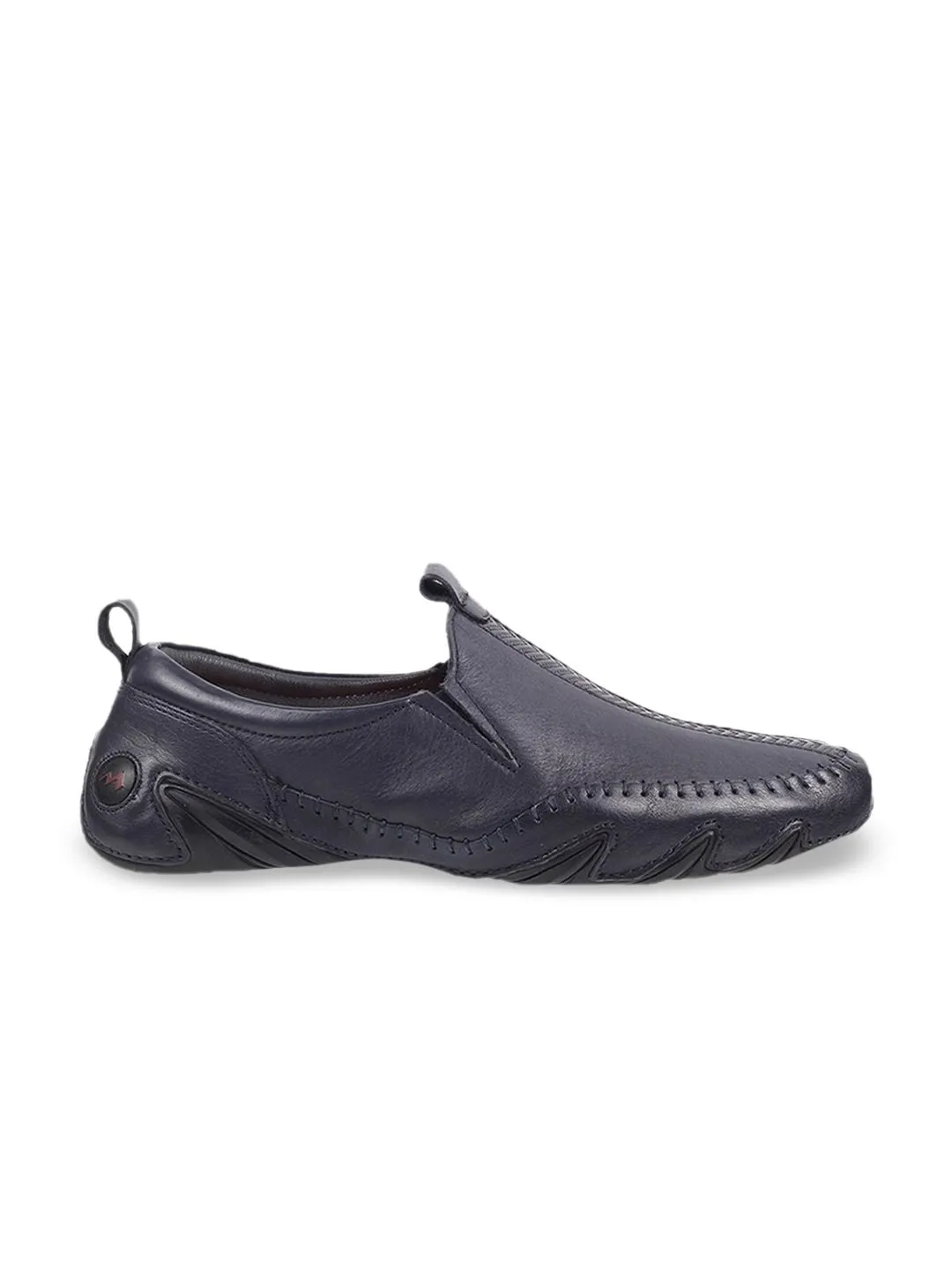 Metro Men Textured Leather Loafers