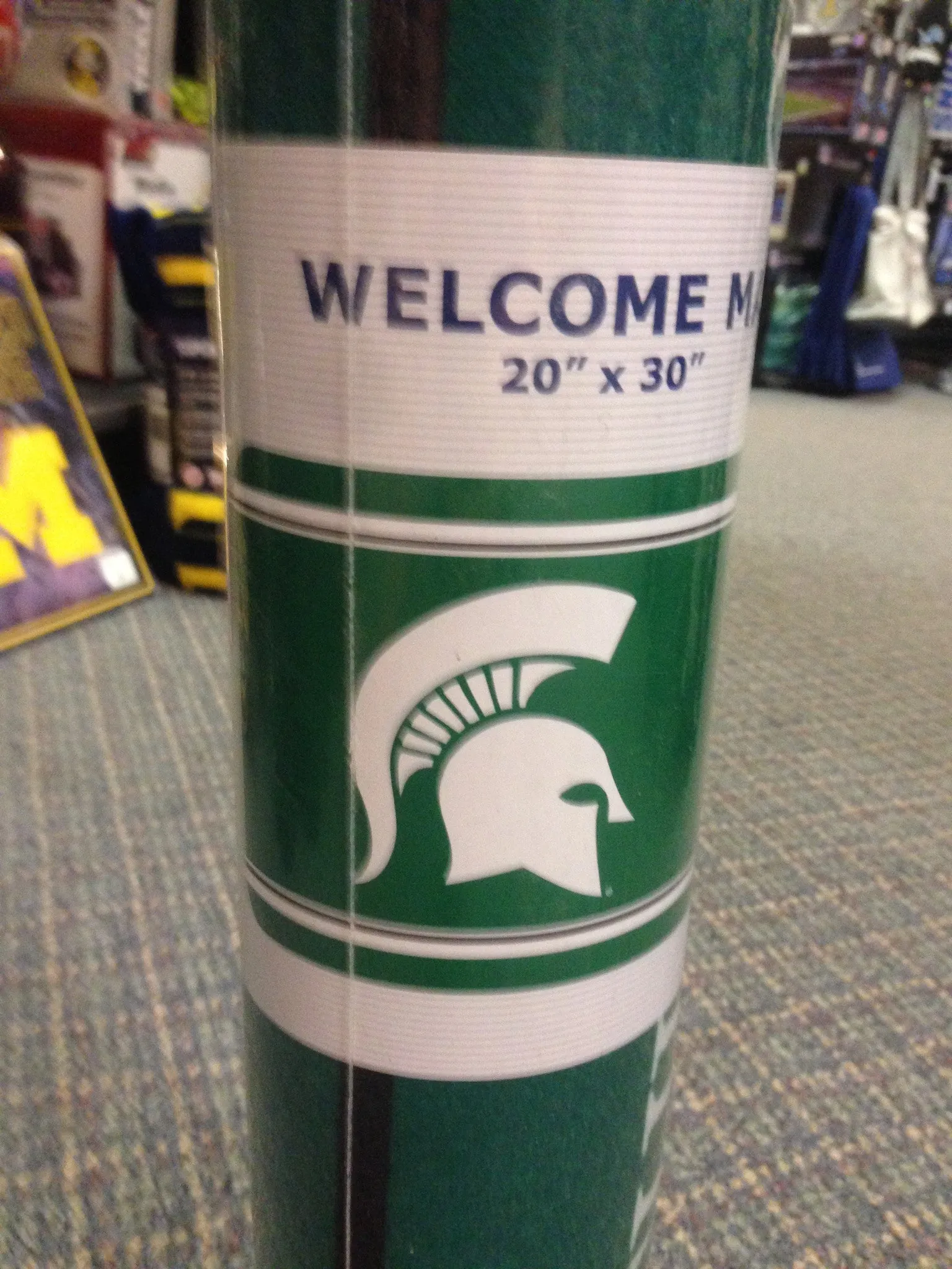 Michigan State Small Welcome Mat 20" x 30"