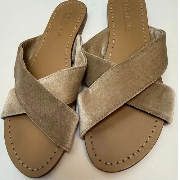 MYSTIQUE Bergen Velvet Sandals Sz. 8