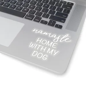 Namaste Home With My Dog - Premium Sticker