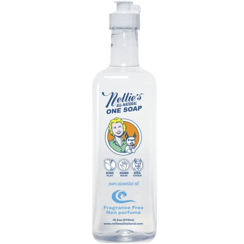 Nellie's Fragrance Free One Soap Liquid 19oz