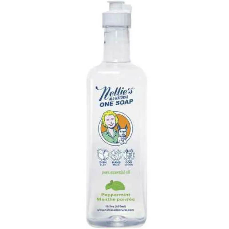Nellie's One Soap Liquid in Peppermint 19oz