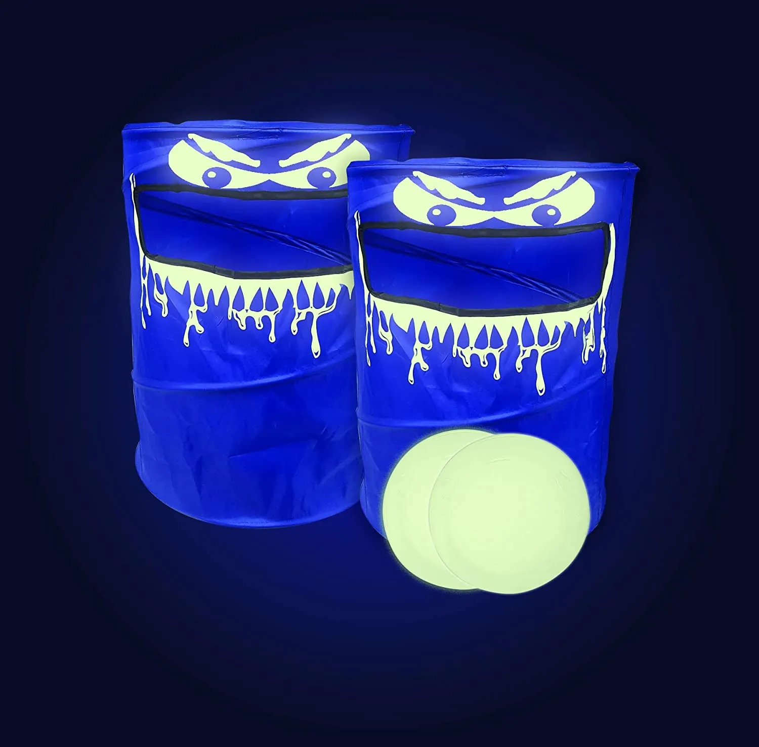 New Danawares Corp. Go! Zone Glow in The Dark Disc Slammer Set, indoor/outdoor!
