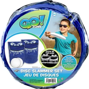 New Danawares Corp. Go! Zone Glow in The Dark Disc Slammer Set, indoor/outdoor!