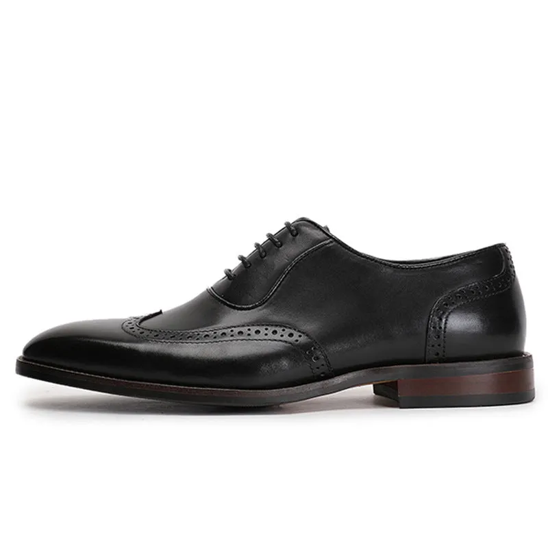 New First Layer Cowhide Men's Broch Business Men's Formal Shoes