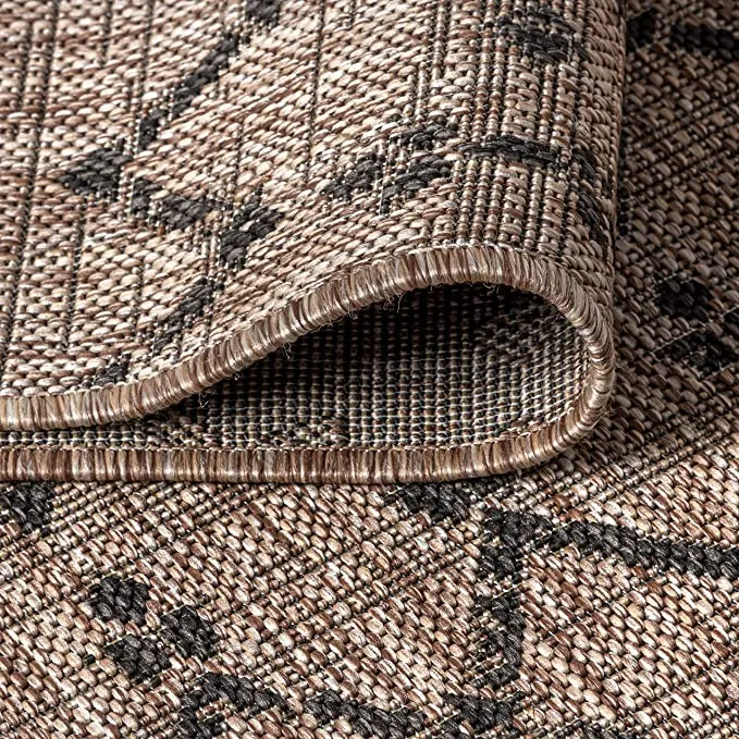 NEW JONATHAN Y Ourika Moroccan Geometric Textured Weave Indoor/Outdoor Natural 2 ft. 2" x 8 ft. Runner Rug, Bohemian,EasyCleaning,HighTraffic,LivingRoom,Backyard, Non Shedding