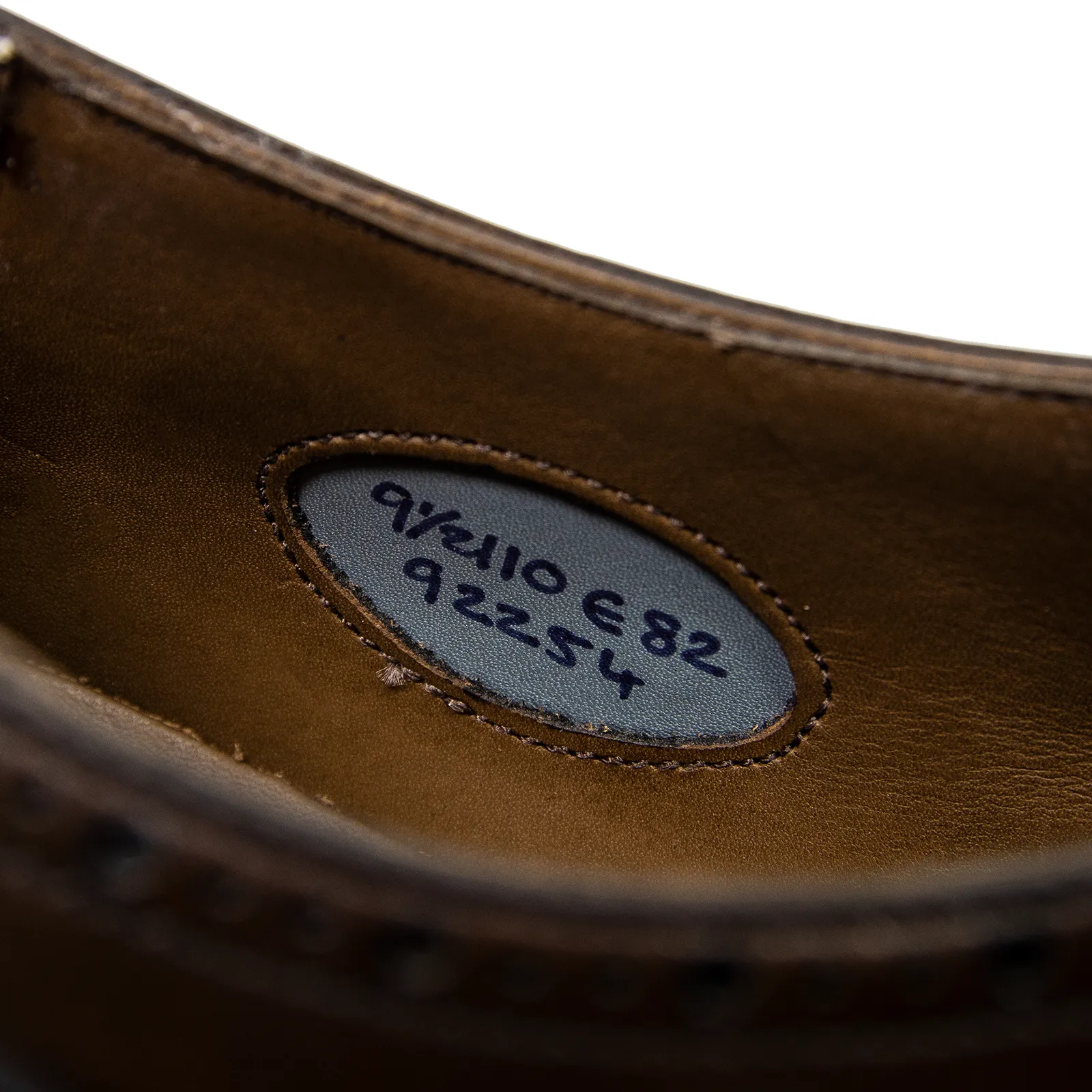 NIB $1380 Edward Green Wells E82 Dark Oak Antique Brogue Cap Toe Shoes   Trees
