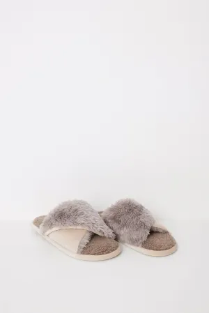 Open Shower Slippers - Sand