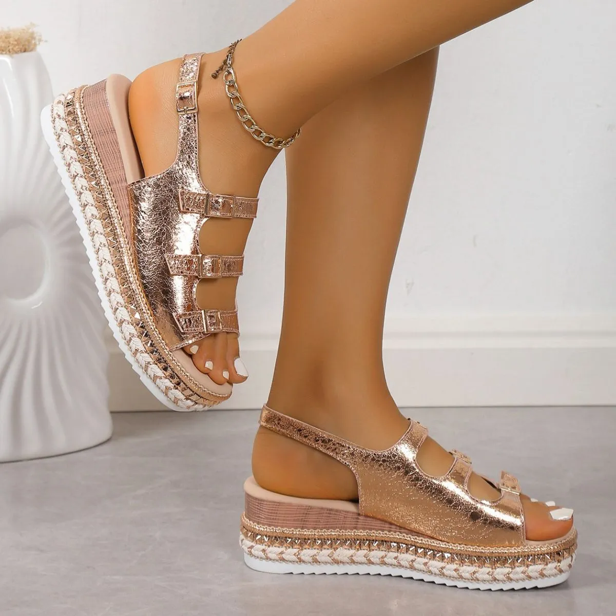 Open Toe Platform Sandals