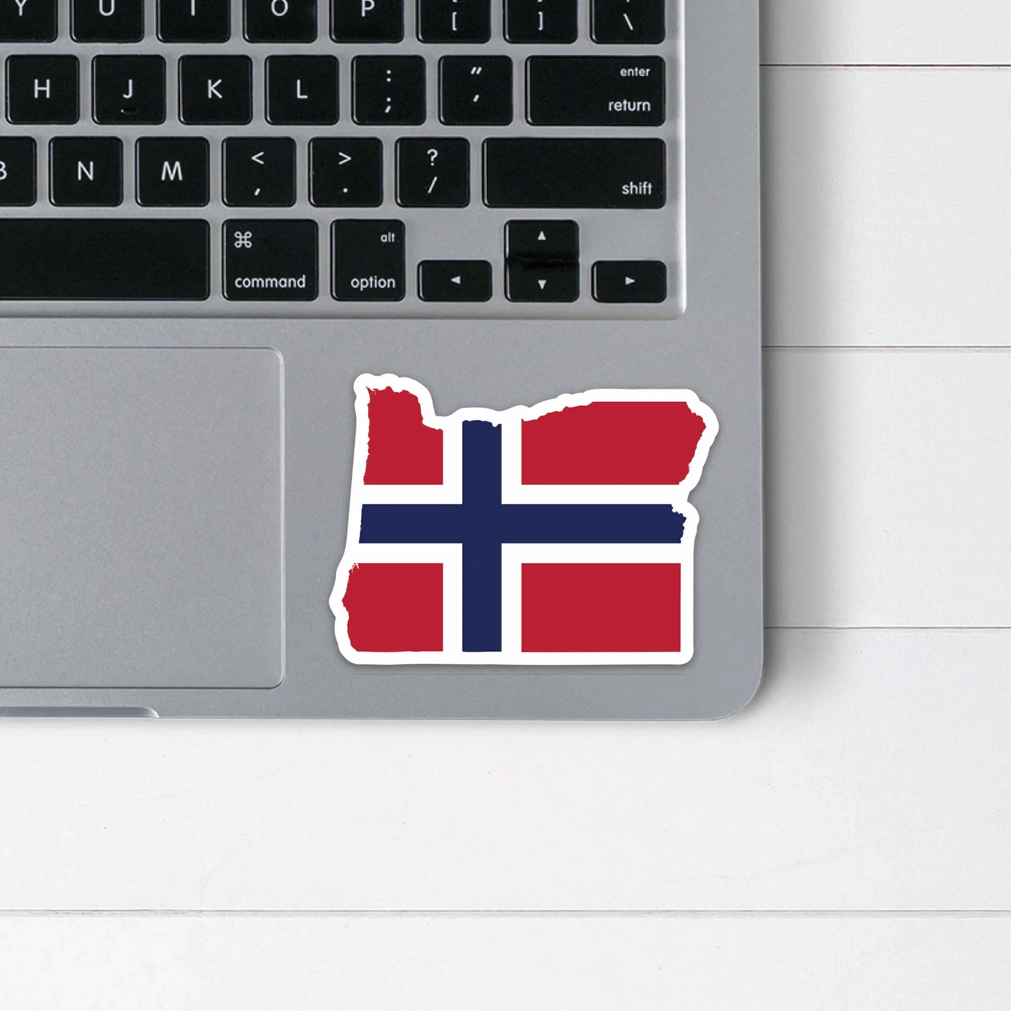 Oregon Norwegian Flag Sticker