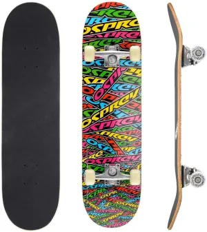 Osprey Beginners Double Kick Trick Skateboard - Stickers