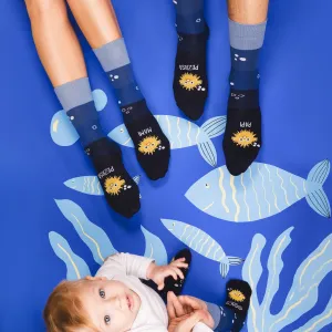 Pack Calcetín "Mami peZiosa"   Slippers Soft Azul