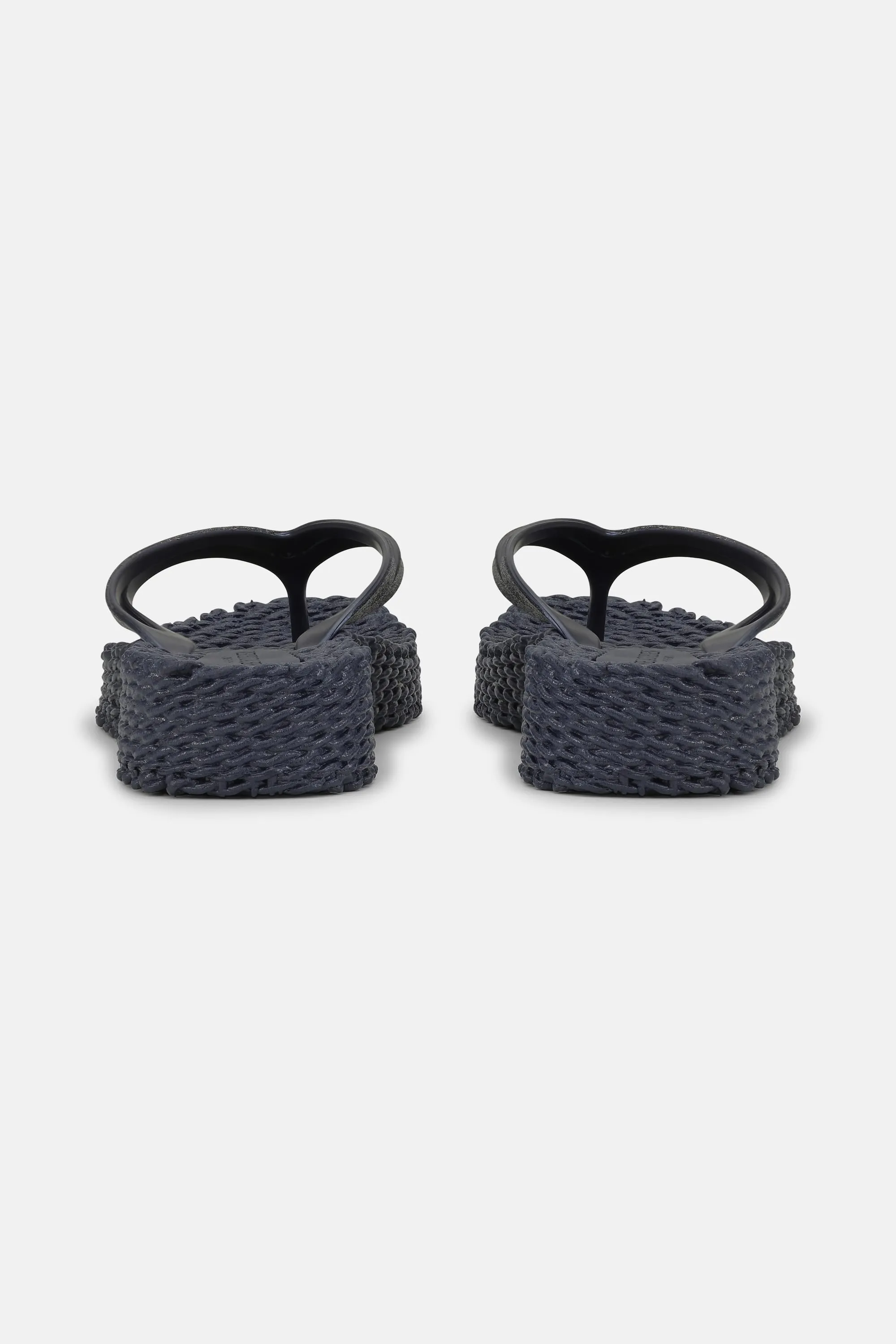 Platform Flip-flops Glitter - Indigo