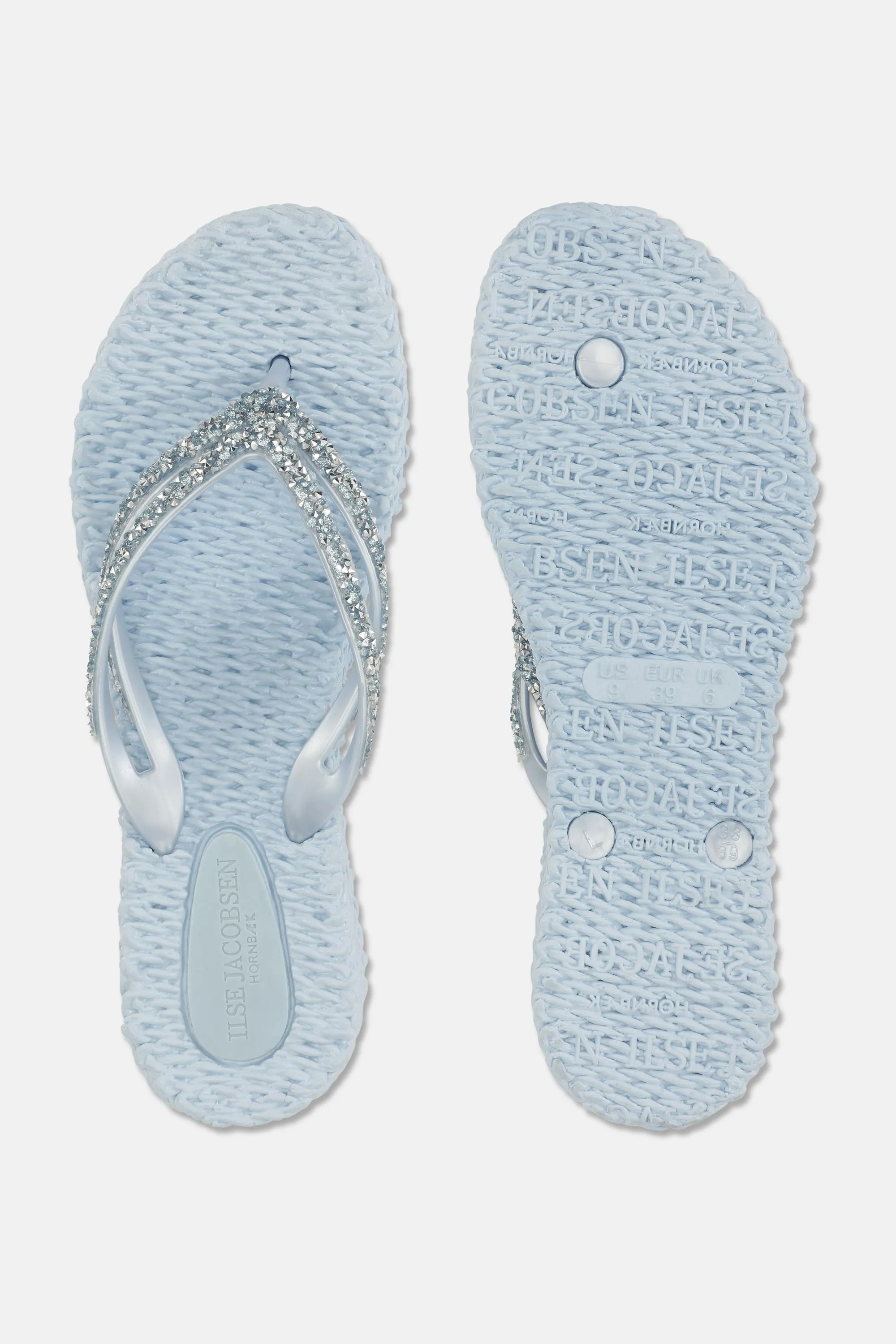 Platform Flip-flops Glittersten - Blue Bell