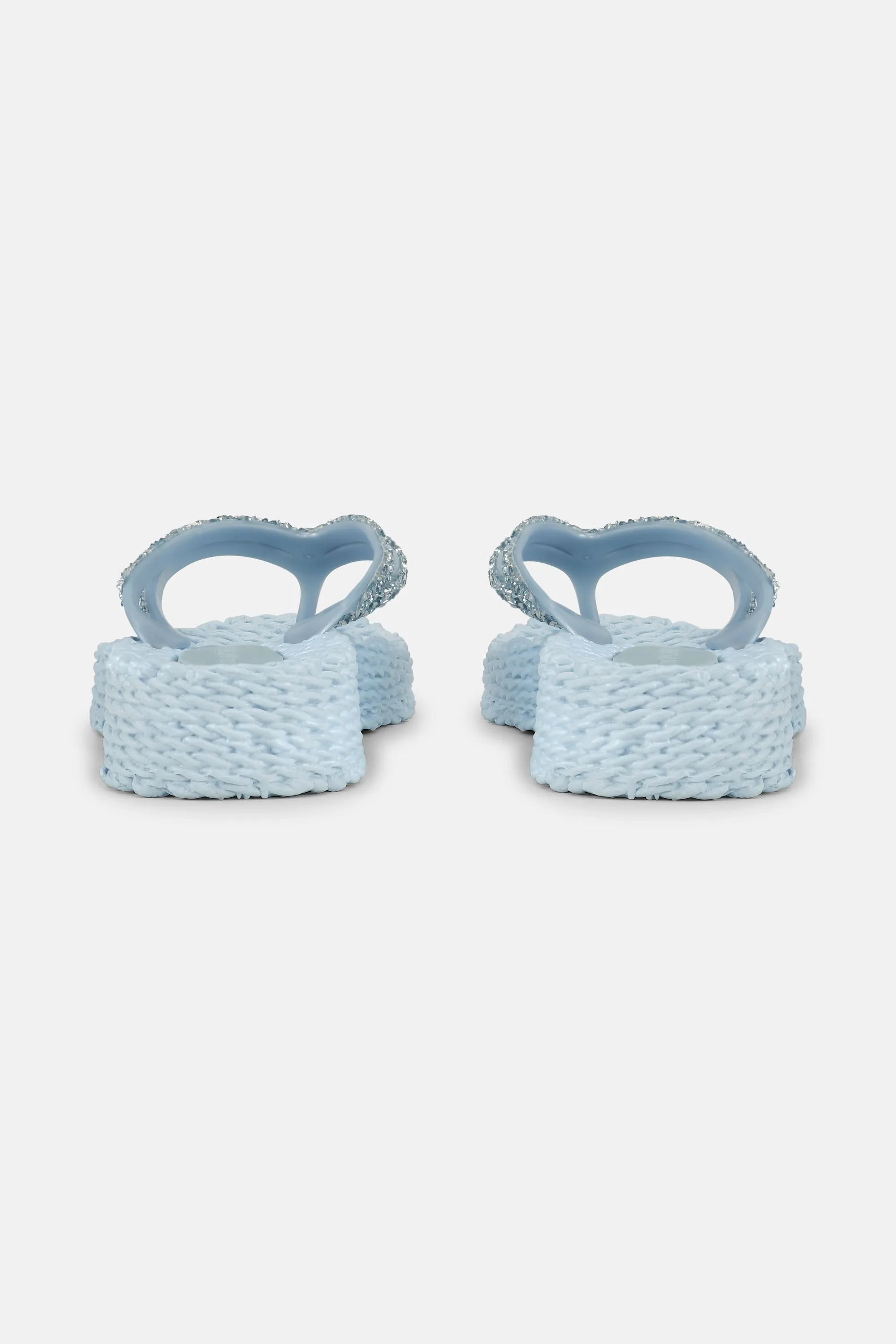 Platform Flip-flops Glittersten - Blue Bell