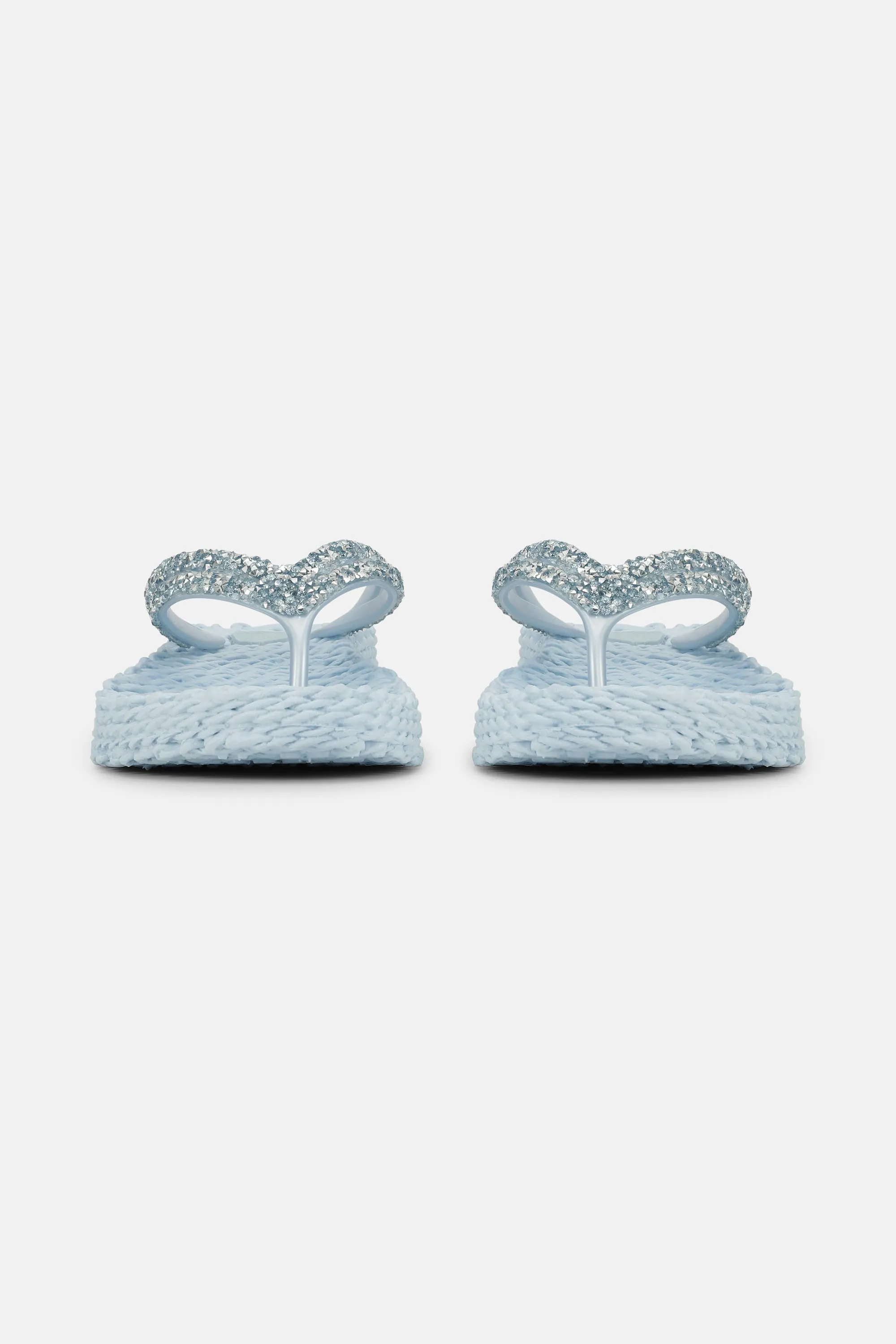 Platform Flip-flops Glittersten - Blue Bell