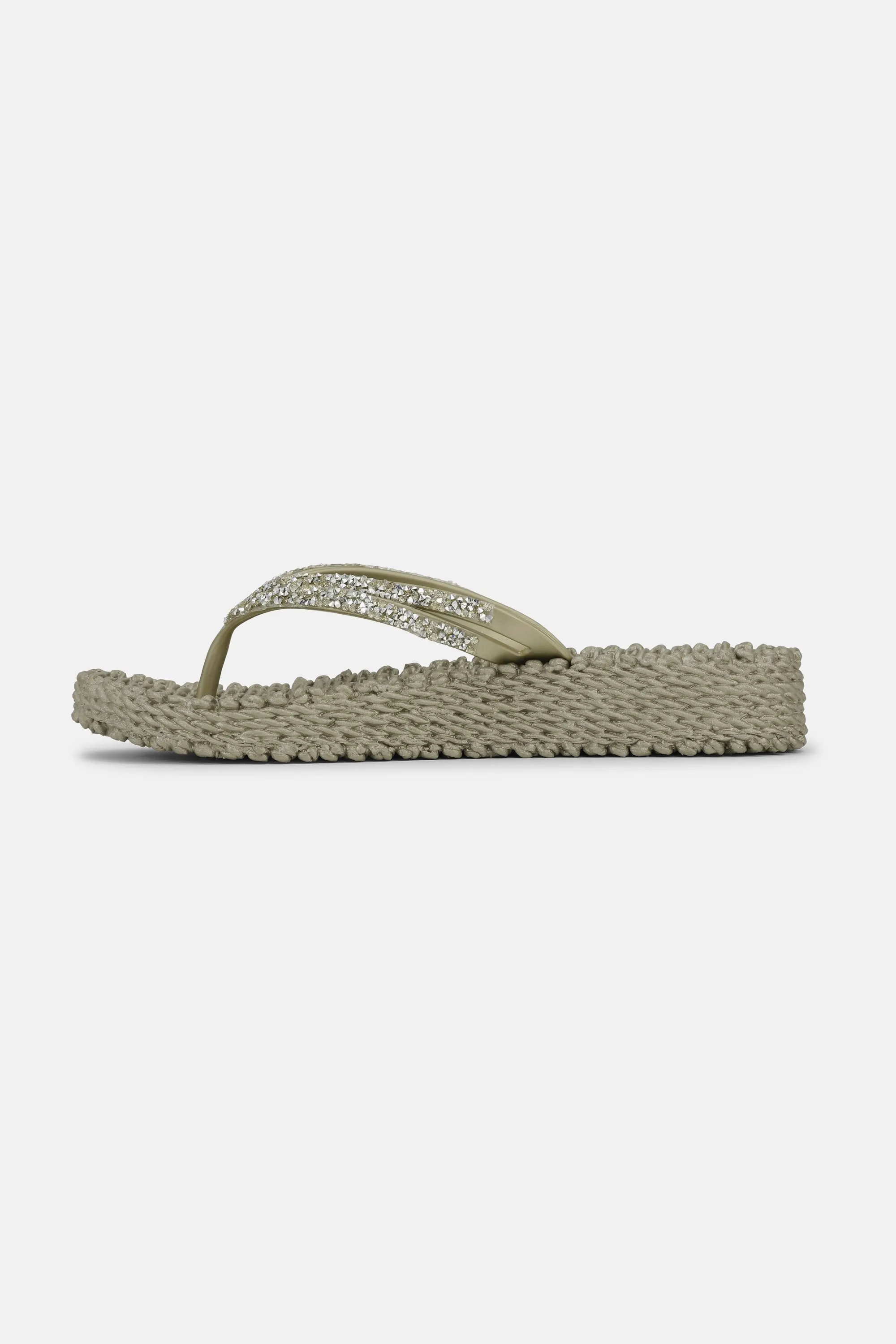 Platform Flip-flops Glittersten - Platin