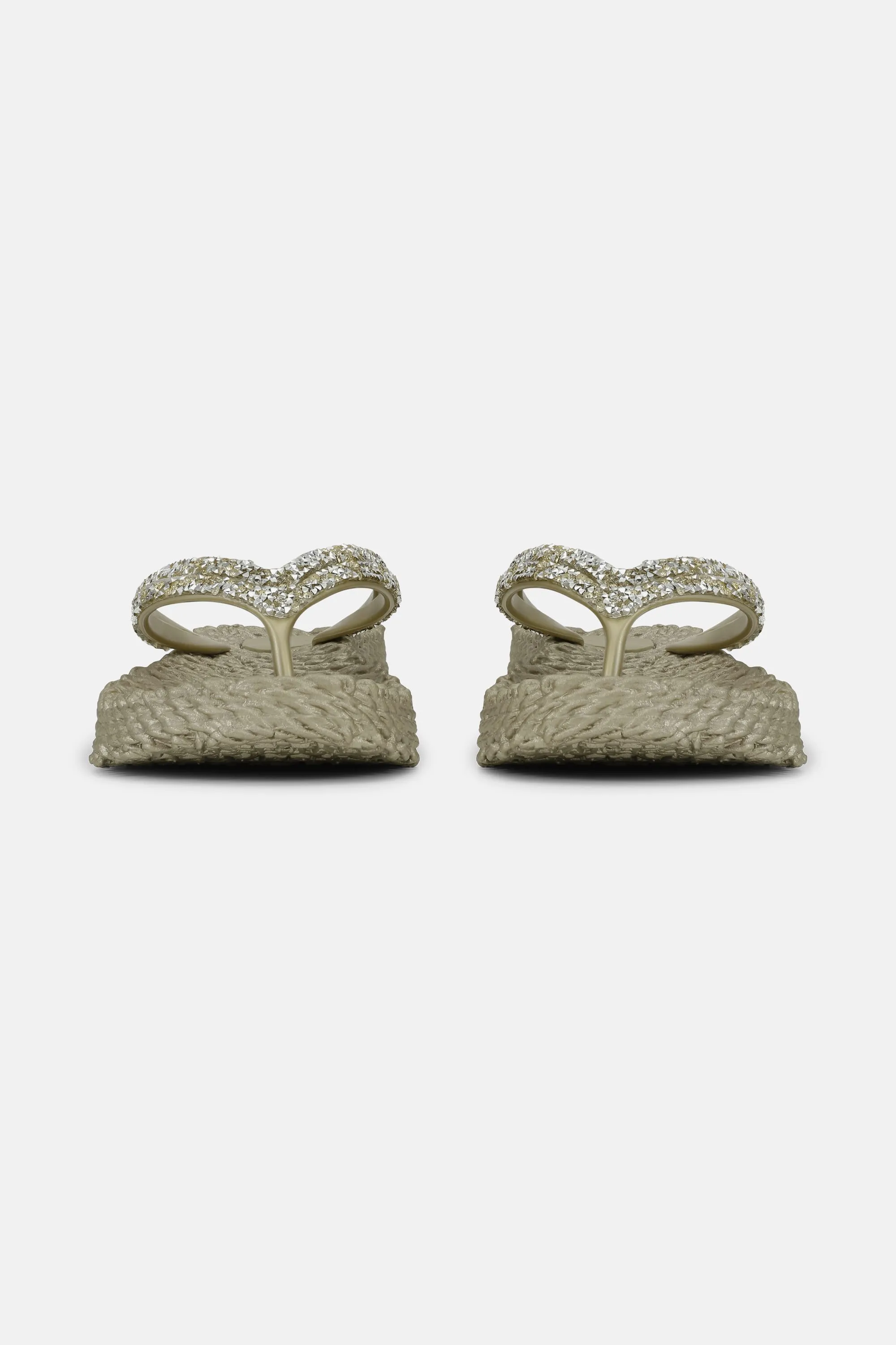 Platform Flip-flops Glittersten - Platin