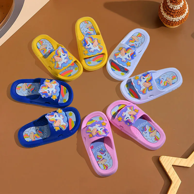 Popular Children's Slippers Boys and Girls Summer Cute Cartoon Soft Bottom Outdoor Indoor Children Slippers Boys and Girls