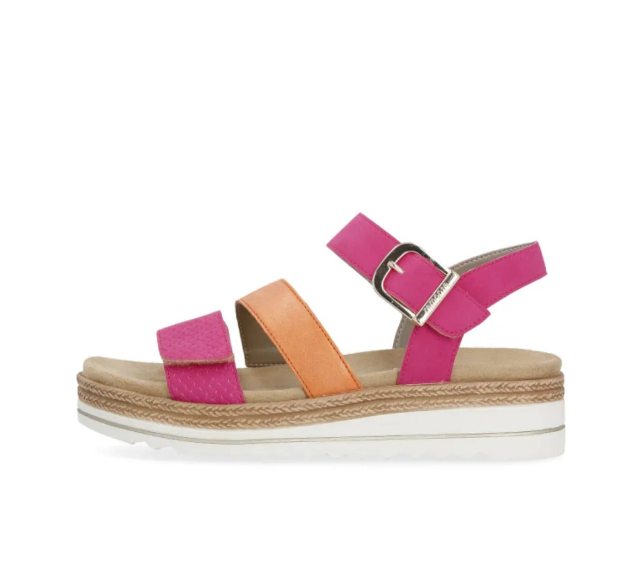 Remonte - D0Q55 Pink and Orange Gladiator Sandal
