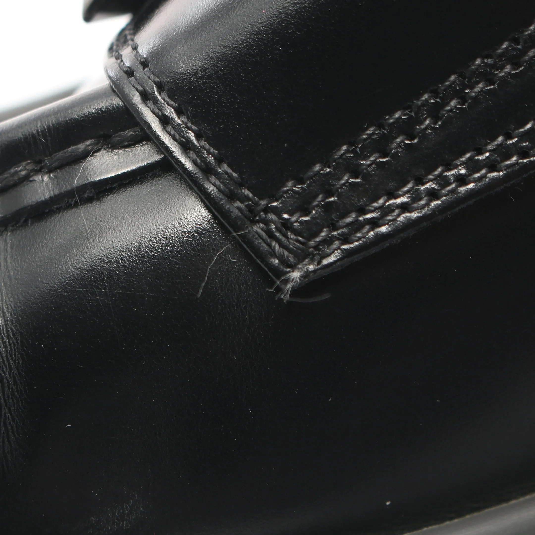 Rockstud Loafers Leather Black Platform