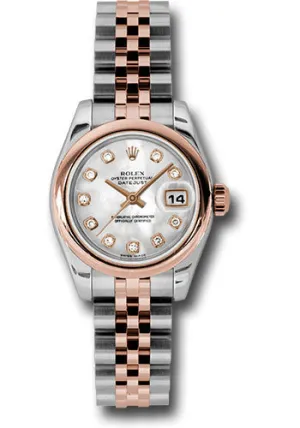 Rolex Steel and 18k RG Datejust -26mm #179161 mdj