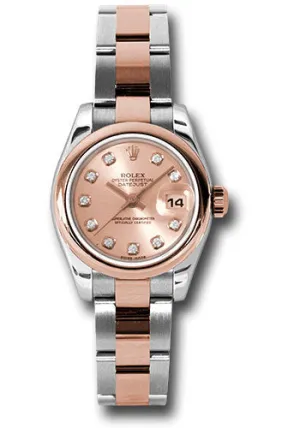 Rolex Steel and 18k RG Datejust -26mm #179161 pdo