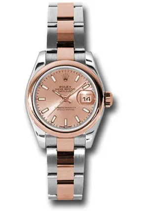 Rolex Steel and 18k RG Datejust -26mm #179161 pso