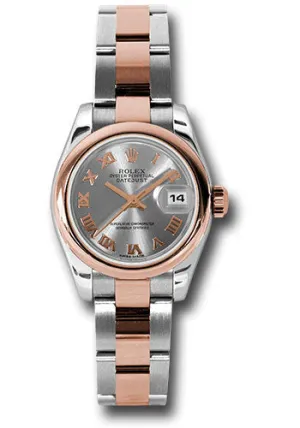 Rolex Steel and 18k RG Datejust -26mm #179161 stro