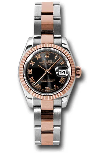 Rolex Steel and 18k RG Datejust -26mm #179171 bkro