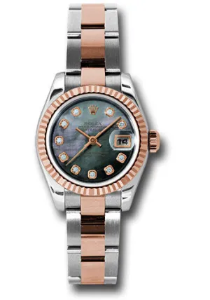 Rolex Steel and 18k RG Datejust -26mm #179171 dkmdo