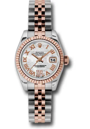 Rolex Steel and 18k RG Datejust -26mm #179171 mdrj