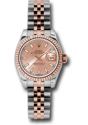 Rolex Steel and 18k RG Datejust -26mm #179171 psj