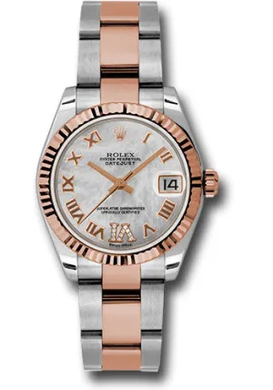 Rolex Steel and 18k RG Datejust - 31mm - Mid-Size #178271 mdro