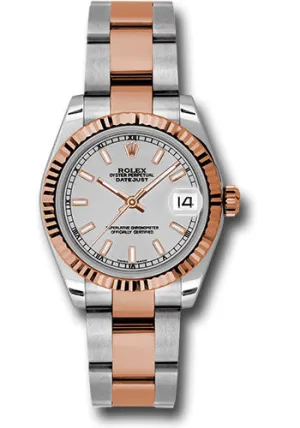 Rolex Steel and 18k RG Datejust - 31mm - Mid-Size #178271 sio