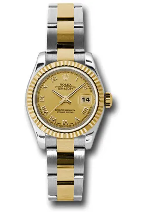 Rolex Steel and 18k YG Datejust -26mm #179173 chro