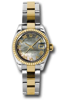 Rolex Steel and 18k YG Datejust -26mm #179173 dkmro