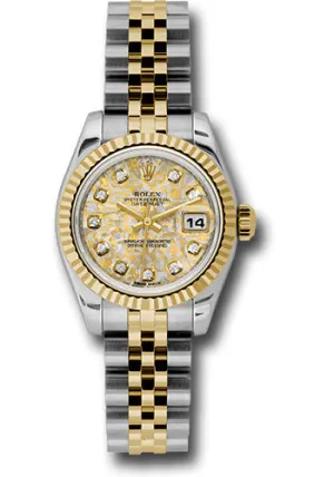 Rolex Steel and 18k YG Datejust -26mm #179173 ygjcdj