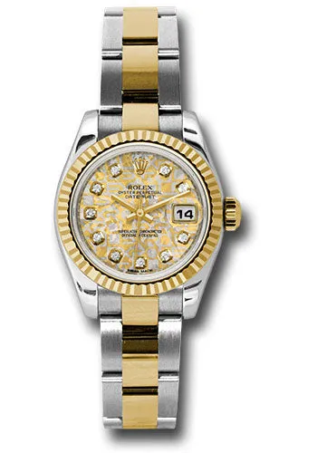 Rolex Steel and 18k YG Datejust -26mm #179173 ygjcdo