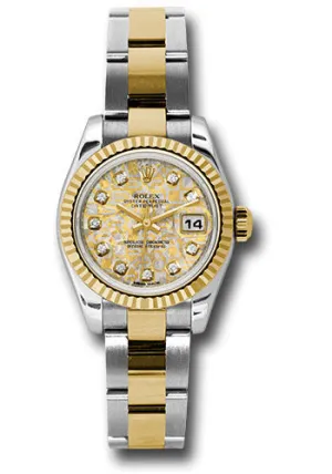Rolex Steel and 18k YG Datejust -26mm #179173 ygjcdo